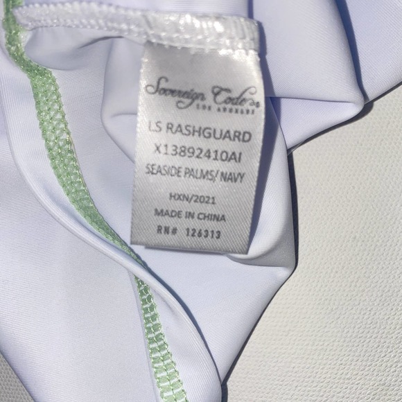 NWT Sovereign Code Toddler Seaside Palms Rash Guard & Swim Shorts Set (Sz 4) - Picture 6 of 12